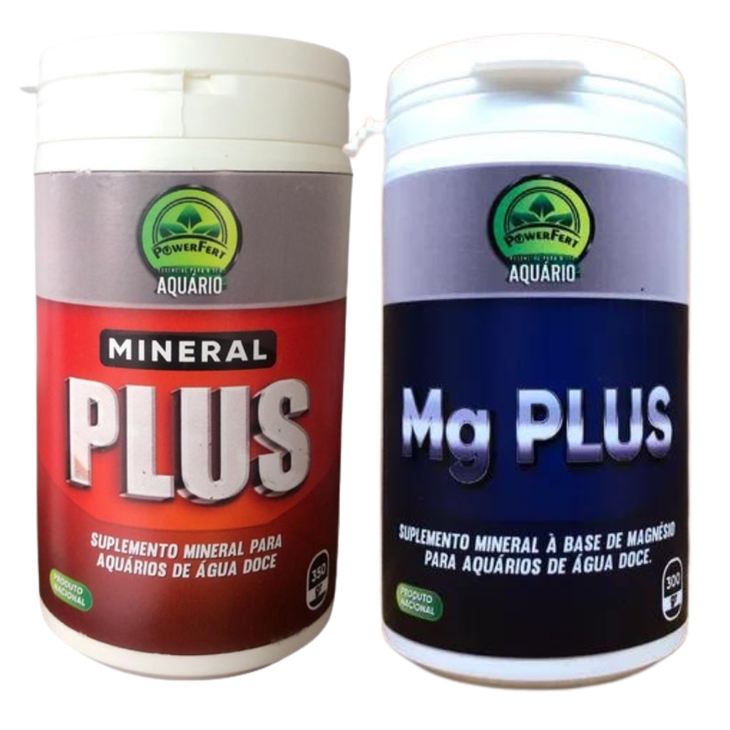 Kit Corretor E Repositor de Gh Powerfert Mg Plus 300g + Mineral Plus 350g