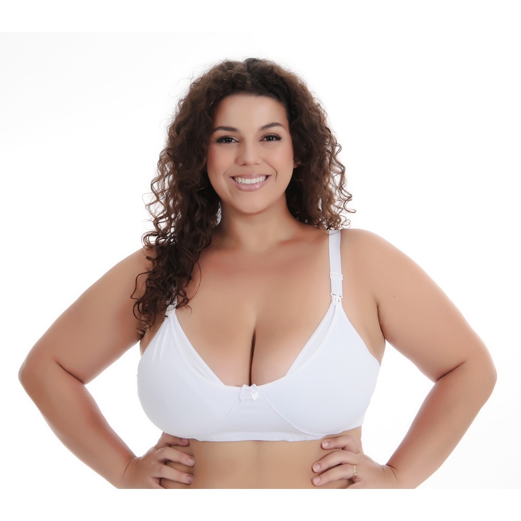 Kit 3 Sutiã Amamentação PLUS SIZE Básico Soutien Sutian Sutiãs Gravida Gestante em Oferta na Shopee