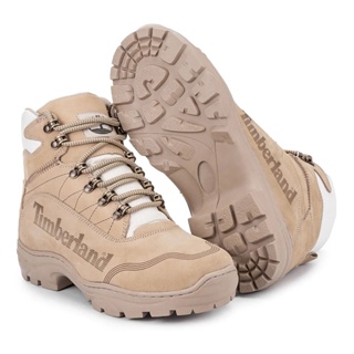 Bota Original Timberland Masculina palmilha a Gel Couro Legitimo Nude Impermeável Oferta.