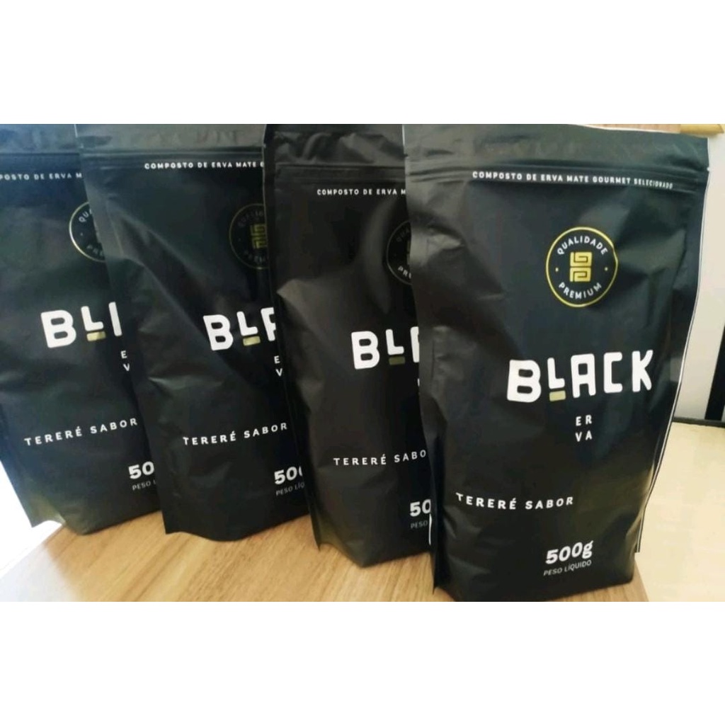 BLACK ERVA MATE  para tereré COMBO 4 unidades  com 500 gramas cada - ___ESCOLHA OS SABORES E NOS ENVIE NO CHAT___