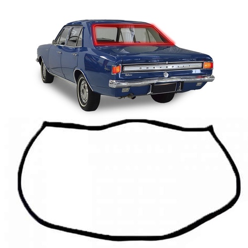 Borracha Vigia Traseiro Opala 68 92 4portas Encaixe P/ Friso