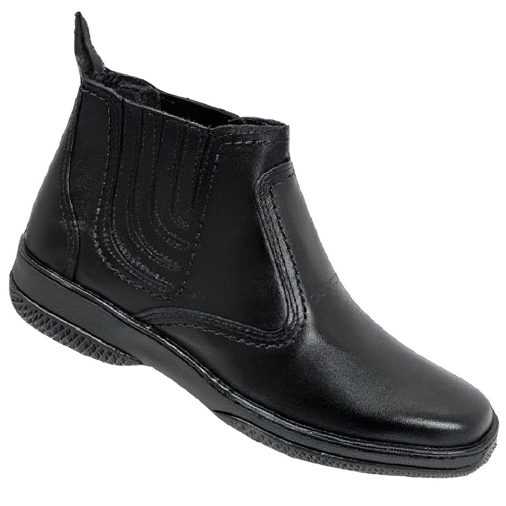 Botina Country Cowboy Masculina Bota Couro Vaqueta Linha Trabalho Serviço Passeio Social Agro 2520