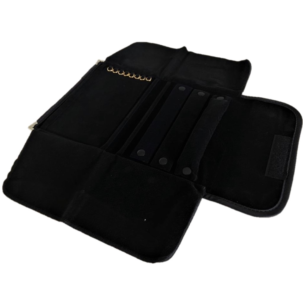 Mostruário para Joias Bijuterias Preto 38x21 Pano Veludo