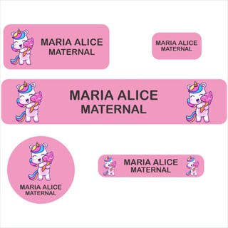 Etiqueta Escolar Adesivo Colegio Personalizada Lavável 108 Unidades em Oferta na Shopee