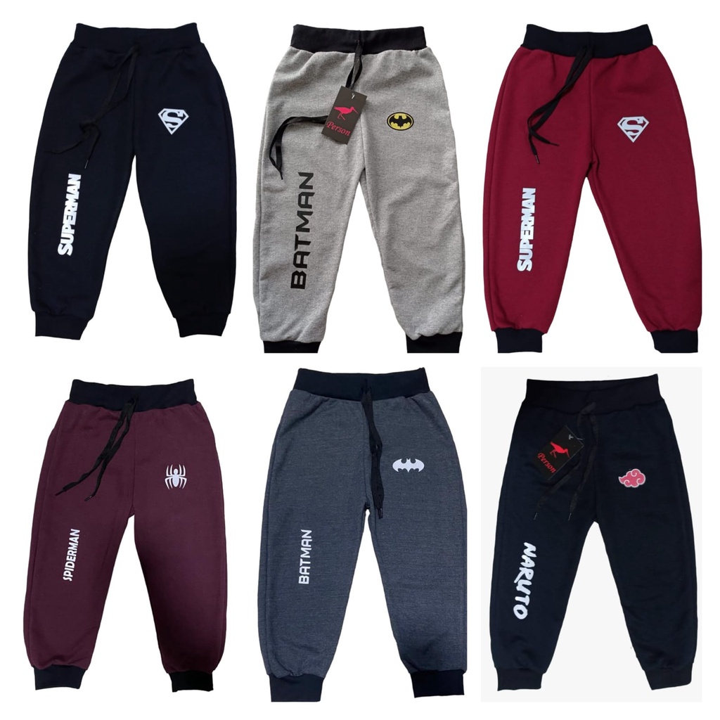 Kit 6 Calças Personagens Heroi Moletom Infantil Confortavel Oferta em Oferta na Shopee