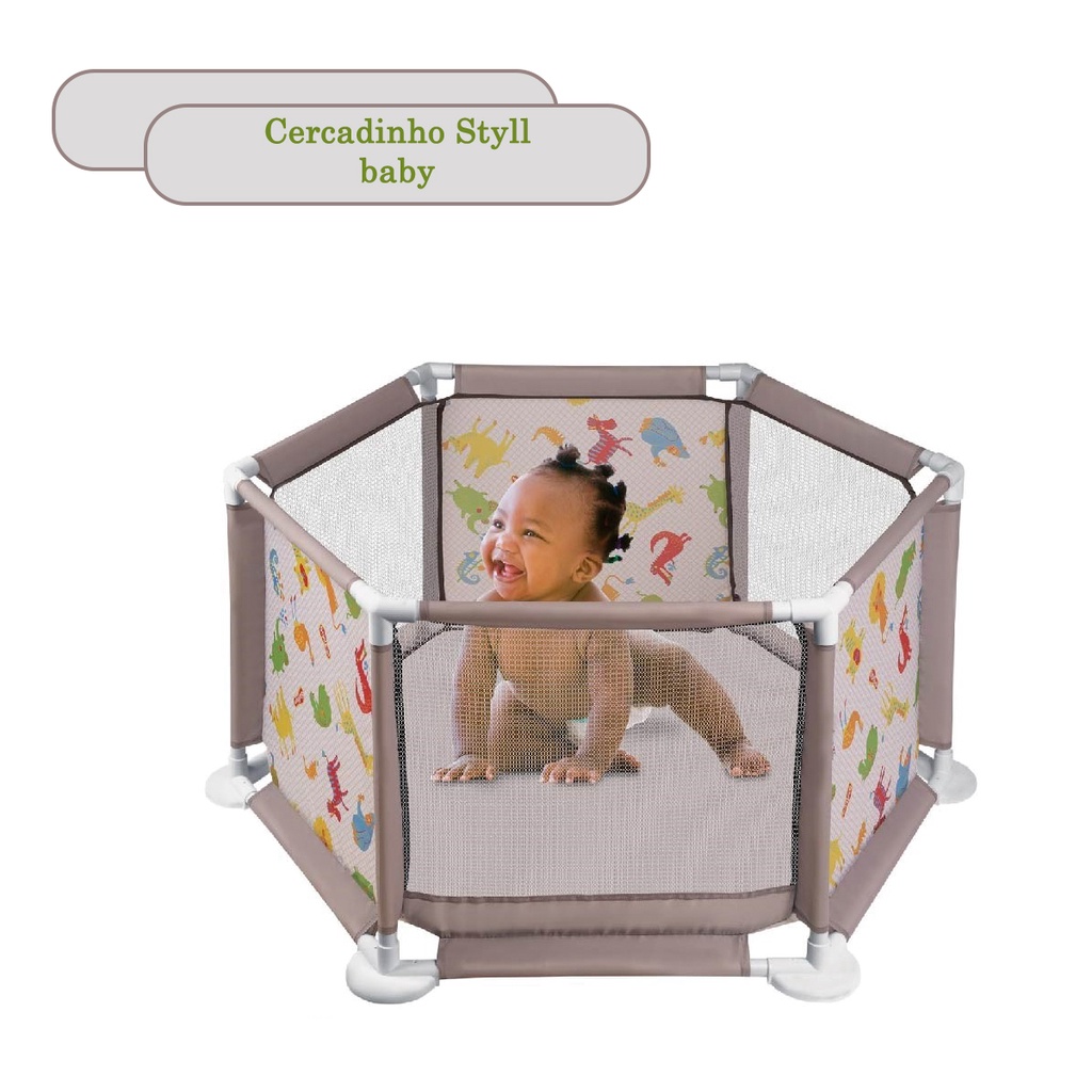 Chiqueirinho Portátil Para Bebê Com Estampa De Safari Styll Baby Infantil