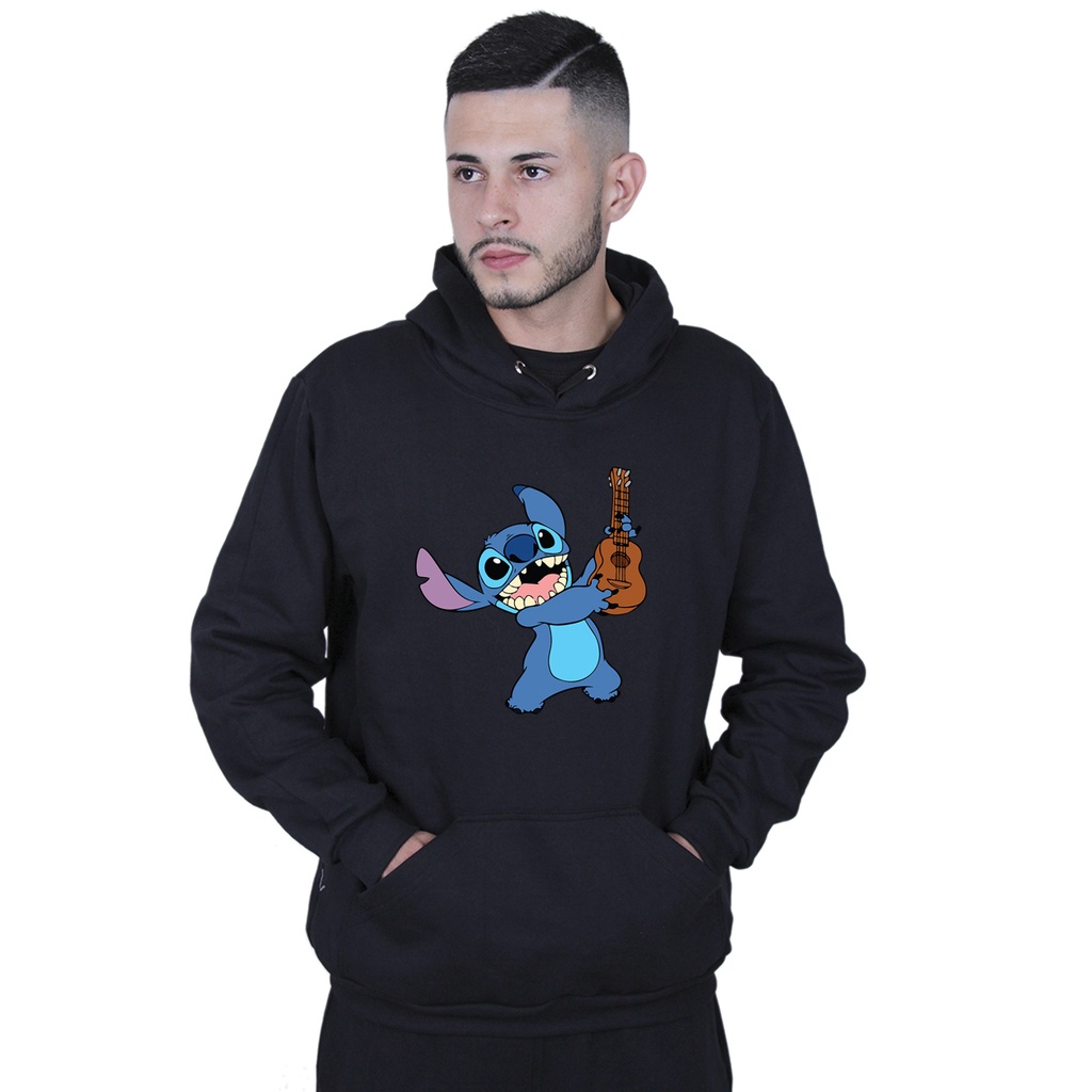 Moletom Unissex Capote Lilo Violão Blusão