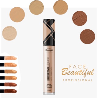 Corretivo Líquido Para o Rosto Face Beautiful Matte 4,5ml em Oferta na Shopee