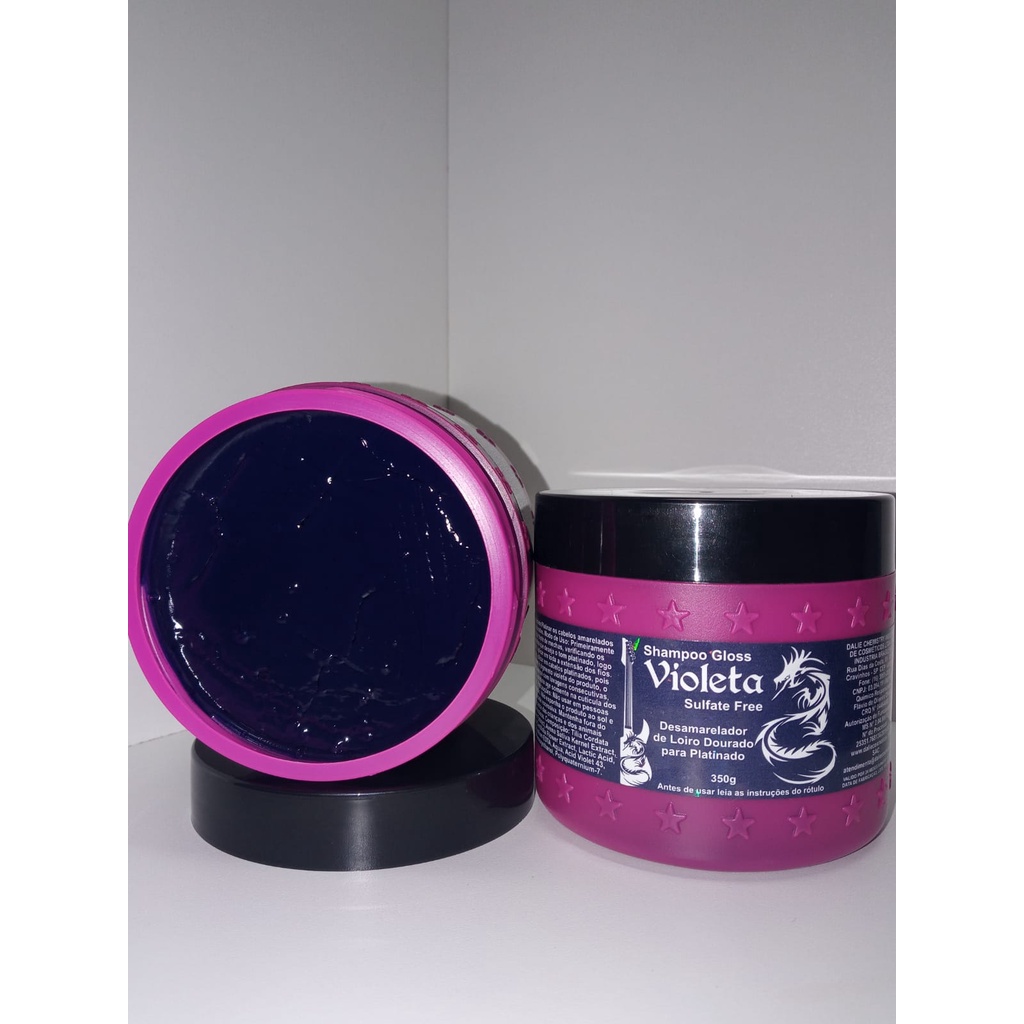 SHAMPOO GLOSS VIOLETA DESAMARELADOR DE LOIRO DOURADO PARA PLATINADO 350G COIFFER.