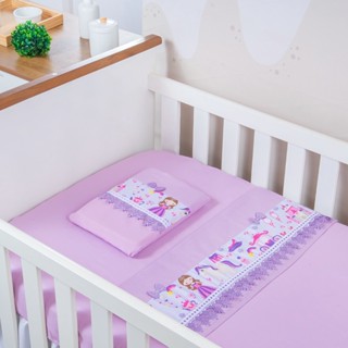 Jogo de Lençol 03 Peças para Chiqueirinho com Vira Estampada