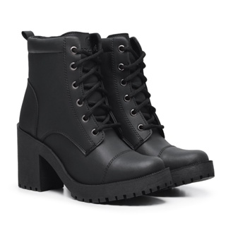 Bota Feminina Salto Alto Blogueira Confortável Falcucci em Oferta na Shopee