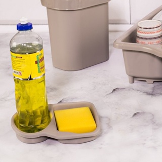 Porta Buchinha Esponja e Detergente Organizador de Pia Higiênico Plasutil em Oferta na Shopee