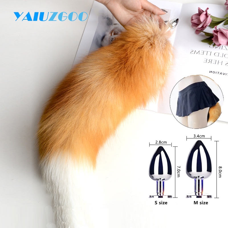 Plug Anal Com Cauda De Raposa Real Para Mulher Plugue Separvel Cosplay  Bunda Adulto Produtos Masturbador Homem Feminino Casais Brinquedos Sexuais  - Escorrega o Preo