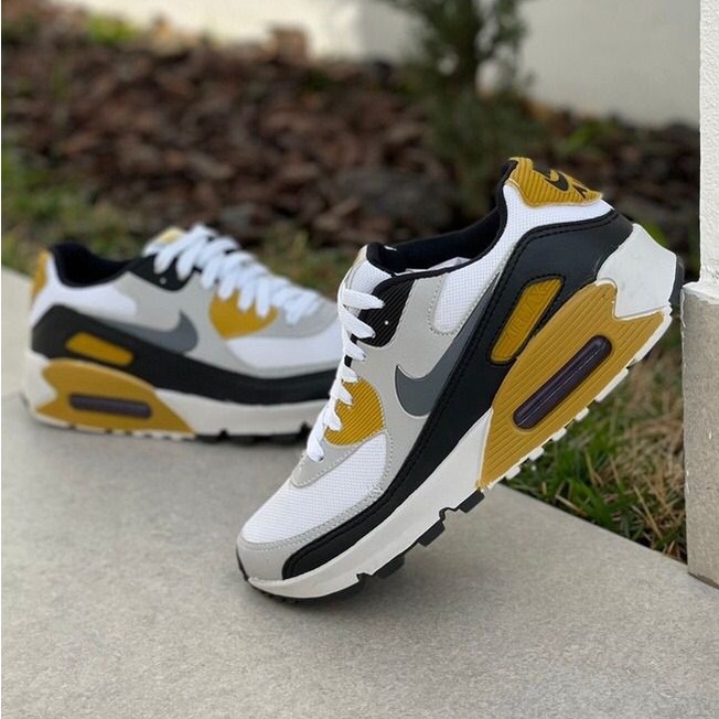 nike air max 90 yellow grey