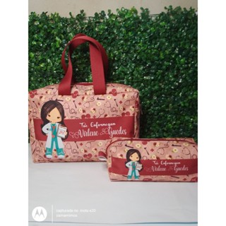kit bolsa + estojo em Oferta na Shopee