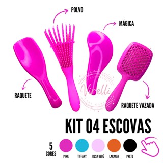 Kit de escovas para desembaraçar cabelos