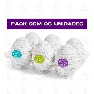 Kit Com 6 Egg Masturbador Modelos Magical kiss Original Sex Shop