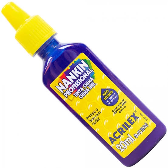 Tinta Nankin 05120 20ml Azul Turquesa 501 Acrilex