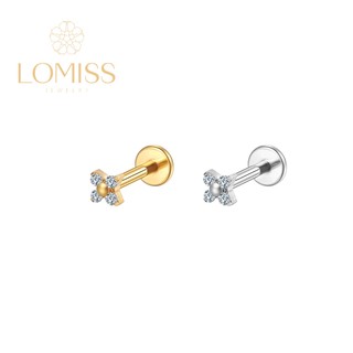 Piercing  Helix Tragus Conch Medusa Aço Cirúrgico PVD Flor 4 Pétalas Zircônia em Oferta na Shopee