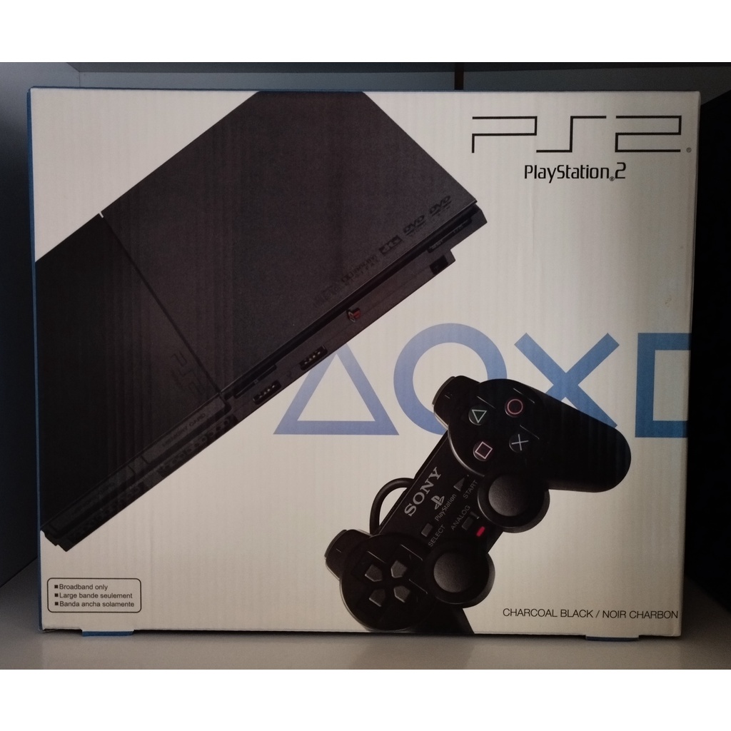 PlayStation 2 Console PS2 Slim Modelo 90xxx na Caixa Usado - Desconto no  Preço