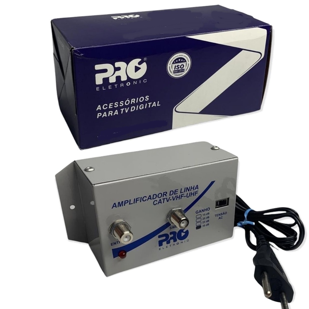 Amplificador de Linha 30db Pqal-3000 Proeletronic