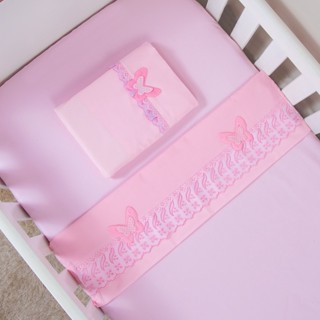 Jogo de Lençol para Mini Cama Montessoriana 03 Peças com Fronha medindo 70 x 50 cm