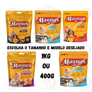 Biscoito Magnus, Magnus Biscoito Petisco Cães Adultos e Filhotes 200g, 400g e 1kg