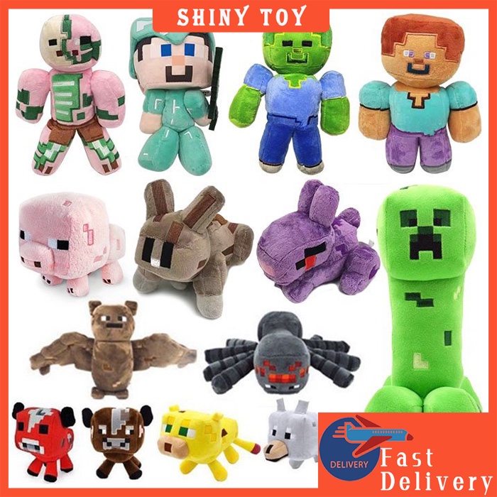 Brinquedos De Pelúcia Minecraft Enderman Wolf Animação Presente De Natal Para Crianças