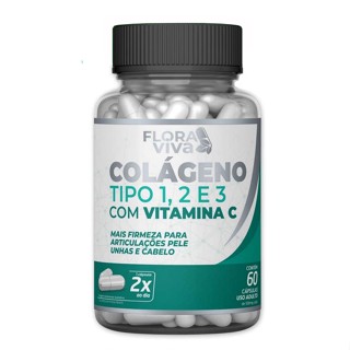 Colágeno Tipo 1 2 3 + Vitamina C Original 120Caps 500mg