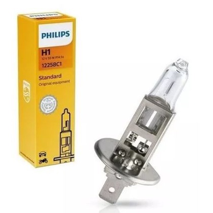 Lâmpada H1 Amarela Farol Alto Baixo Neblina Philips Original Standard 12v 55w