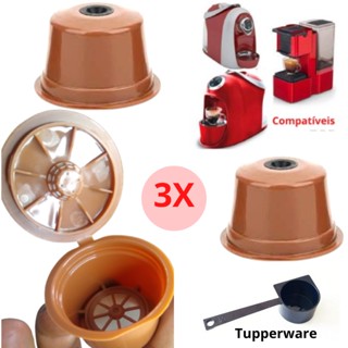 Kit 3 Cápsula Três Corações Reutilizável Cafeteira Café Envio Imediato
