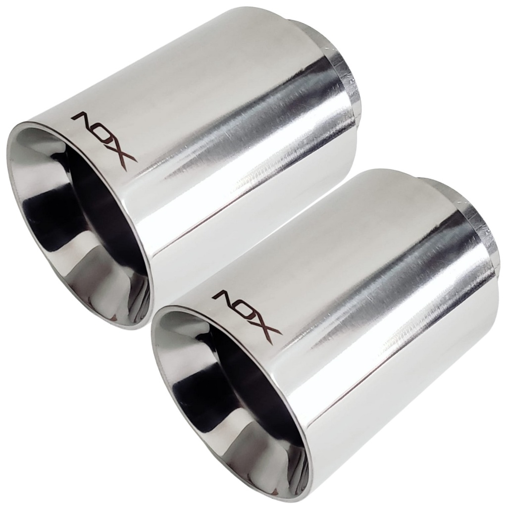 2 Ponteira Esportiva Inox Tsr 3,5 Polegadas Golf Gti Mk7