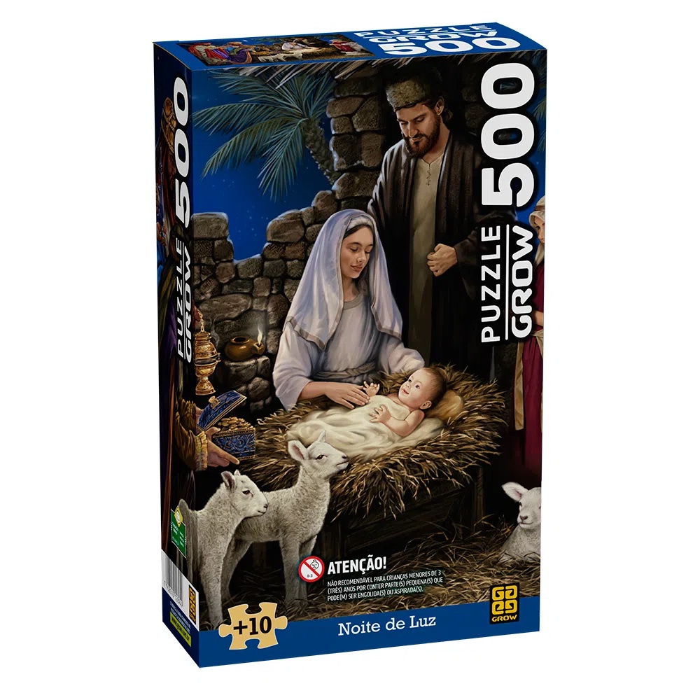 Quebra Cabeça de 500 Peças Noite de Luz - Grow 2894 em Oferta na Shopee