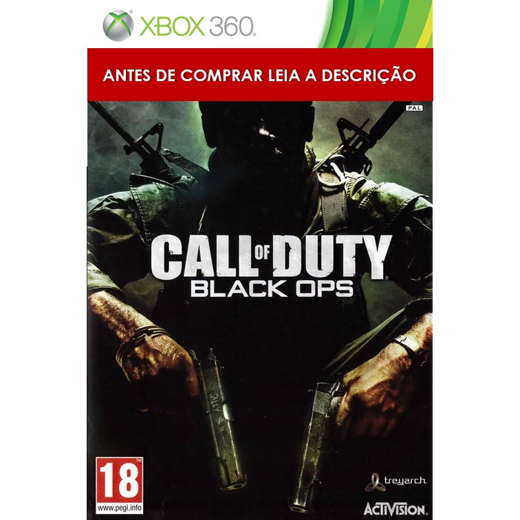 Jogo Call of Duty: Black Ops Xbox 360 Mídia Física