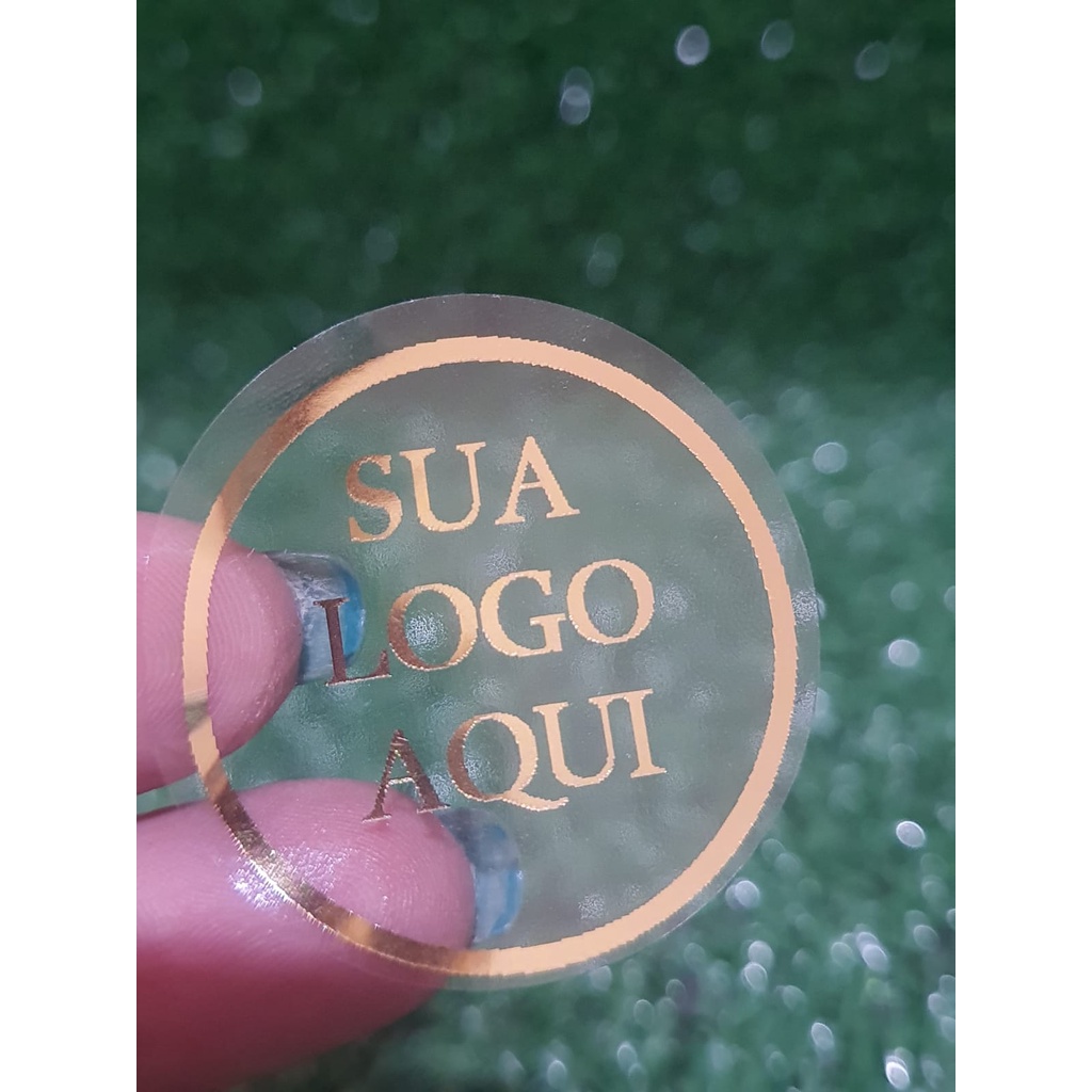 ADESIVO TRANSPARENTE VINIL 4CM 100unidades em Oferta na Shopee