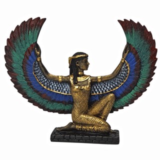 Isis Egípcia Fênix Decoração Deusa Estátueta Imagem 17cm e 22cm em Oferta na Shopee