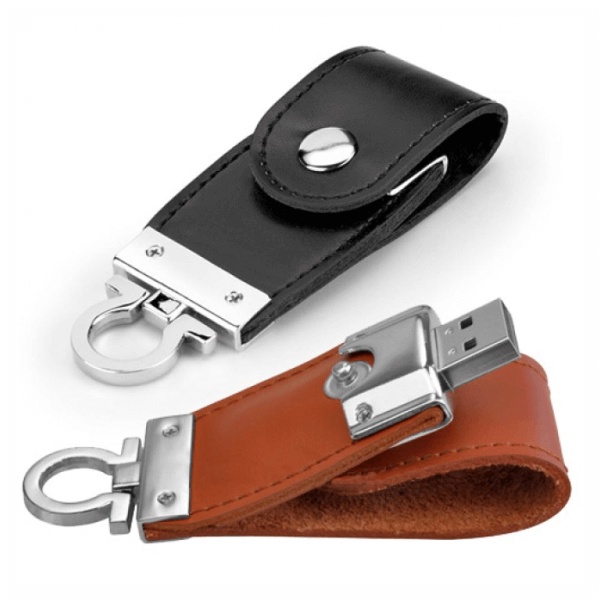 Pen Drive chaveiro de  de Couro(  SEM PERSONALIZAÇÃO )  4gb/8gb/16gb/32gb