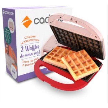 Waffle Máquina De Waffle Cadence Antiaderente doces e salgados + receitas de waffle