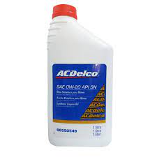 Óleo De Motor Acdelco 0w20 Sintético Api Sn E Dexos 1L
