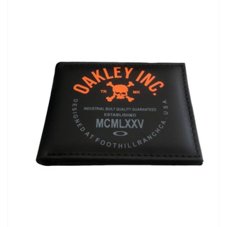 Carteira Oakley Caveira Couro