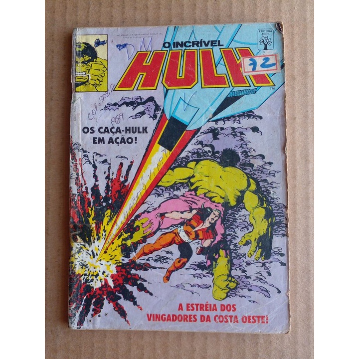 HQ O Incrível Hulk nº 72 Editora Abril Formatinho Marvel Vingadores Rafinha Gibi