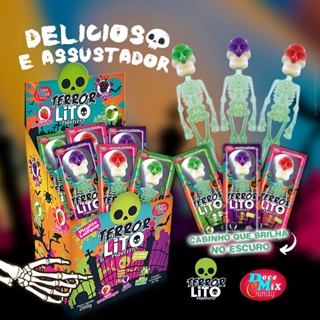 PIRULITO TERROR LITO ESQUELETO 24 UN. x 12G