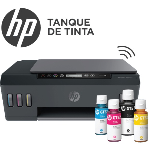 Impressora Multifuncional HP Smart Tank 581 - Tanque de Tinta Colorida USB Wi-Fi
