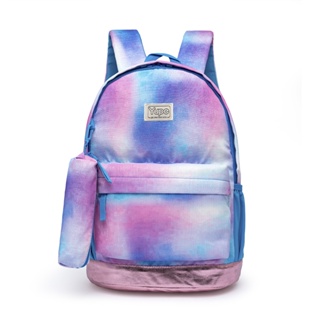 Mochila Bolsa Yupe Tie Dye Escolar Estojo Reforçada Juvenil em Oferta na Shopee