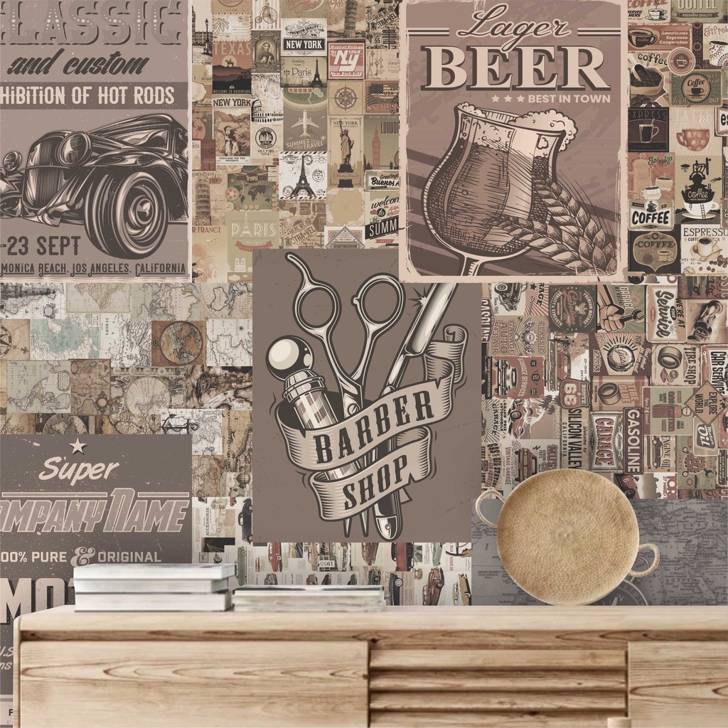 Lambe Lambe Adesivo Kit Cartaz Carro Cerveja Bebida Viagem Bar Chopp L266