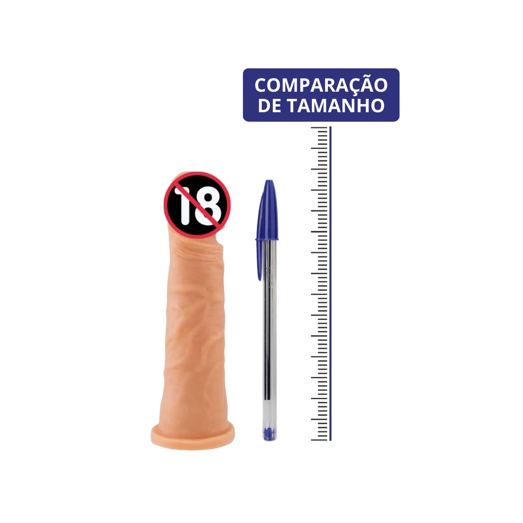 Consolo Dildo Peniano De Silicone Macico 14cm X 4cm Pinto de Borracha em Oferta na Shopee