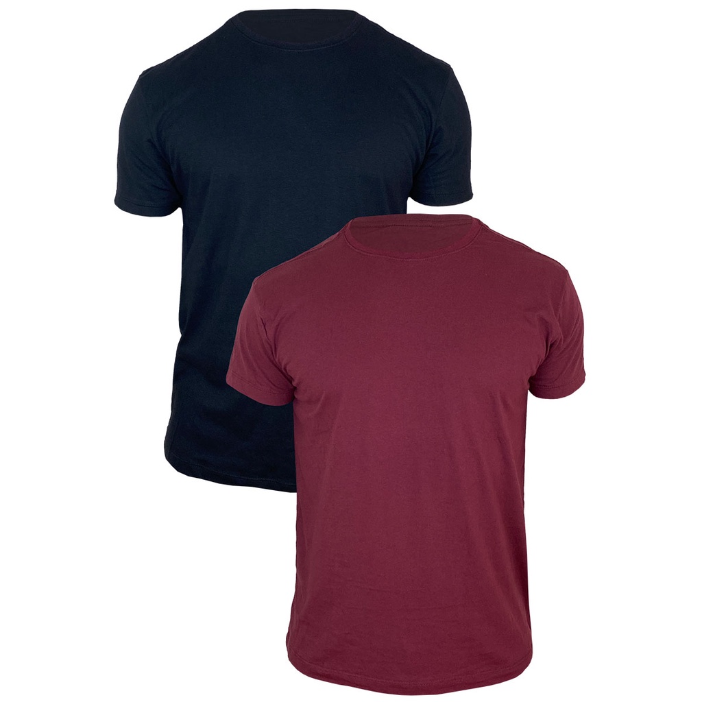 Kit Combo 2 camisetas Lisas Básicas 100% algodão Camiseta com Reforço ombro a ombro Malha 30.1 Variedade de Cores Camisetas Masculinas Slim Promoção 2 camisetas Ótimas Para dia a dia