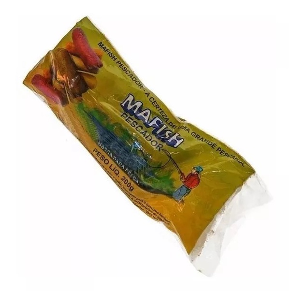 Massa Mafish Fedidinha Pesca Kit 04 Sabores variados - Envio Imediato