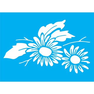 Molde Vazado Margarida - Tamanho 20x14 cm - Stencil em Oferta na Shopee