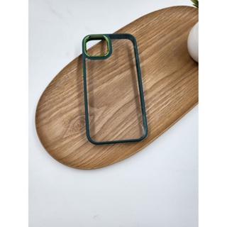 Capa De Celular  Compatível IPhone Case  7 8 plus xr 11 12 13 pro max Luxuosa Transparente Espelhado Com Borda Colorida em Oferta na Shopee